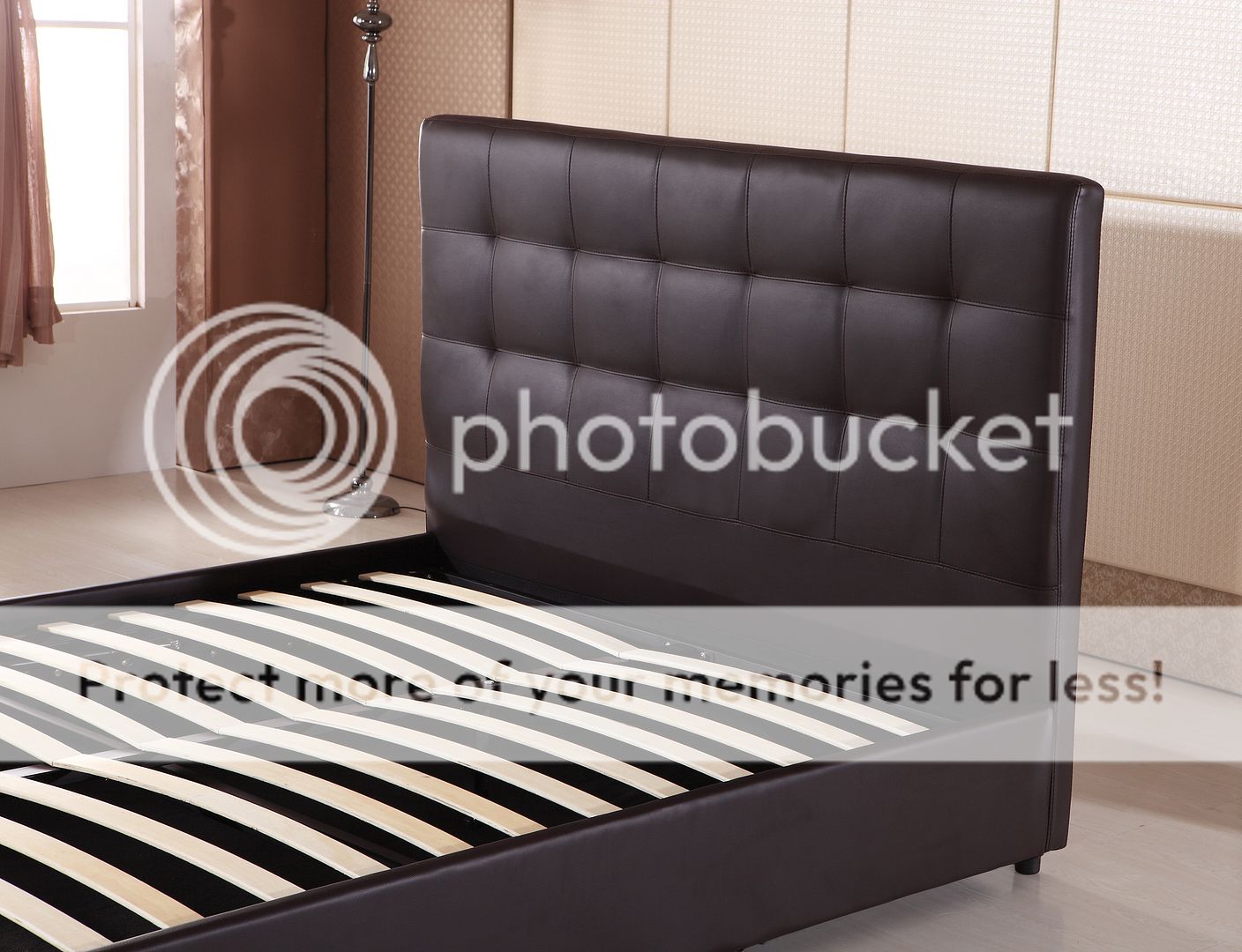 Beds Hazlo Viena Faux Leather Bed Base with Ottoman storage (Double, Queen and King Available